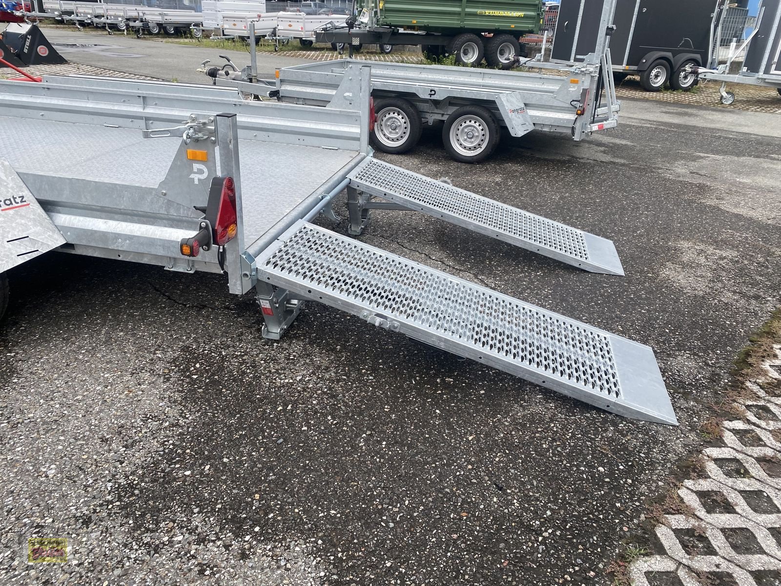 PKW-Anhänger Türe ait Pongratz PMT 360/18T Baumaschinentransporter, Neumaschine içinde Kötschach (resim 17)