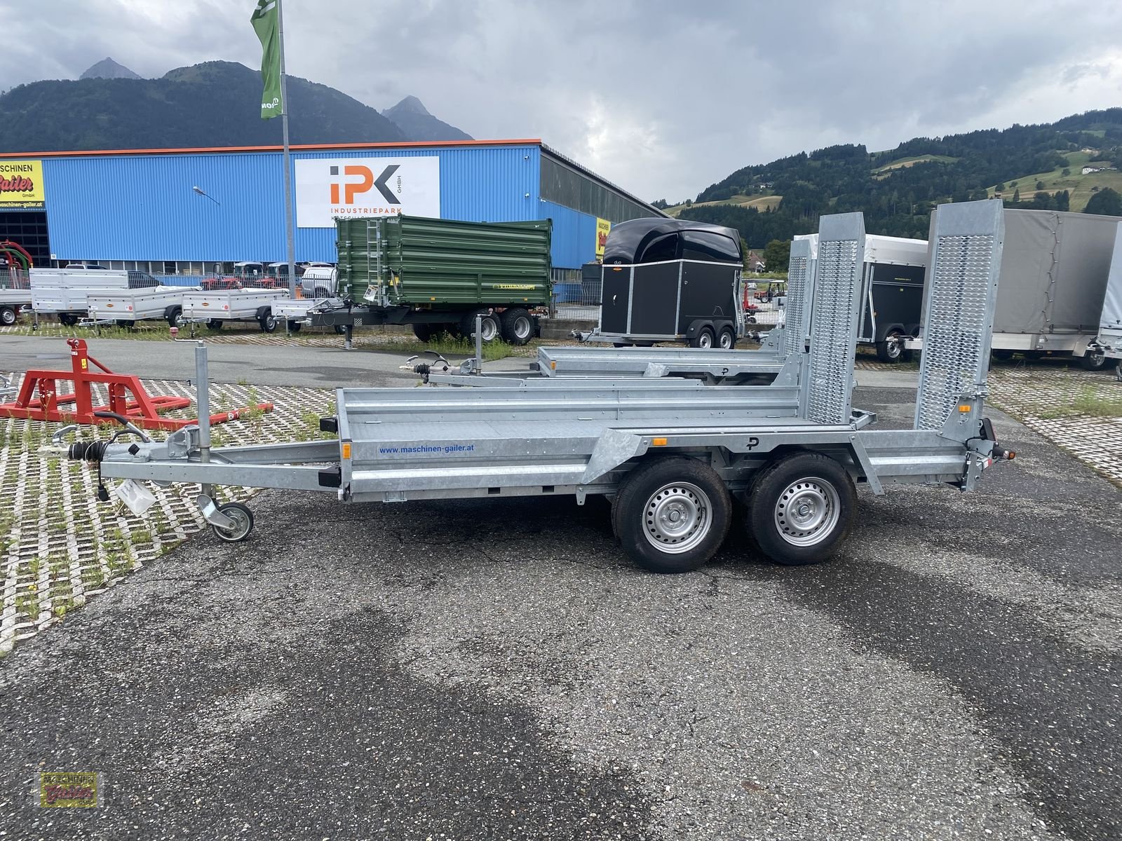 PKW-Anhänger Türe ait Pongratz PMT 360/18T Baumaschinentransporter, Neumaschine içinde Kötschach (resim 10)