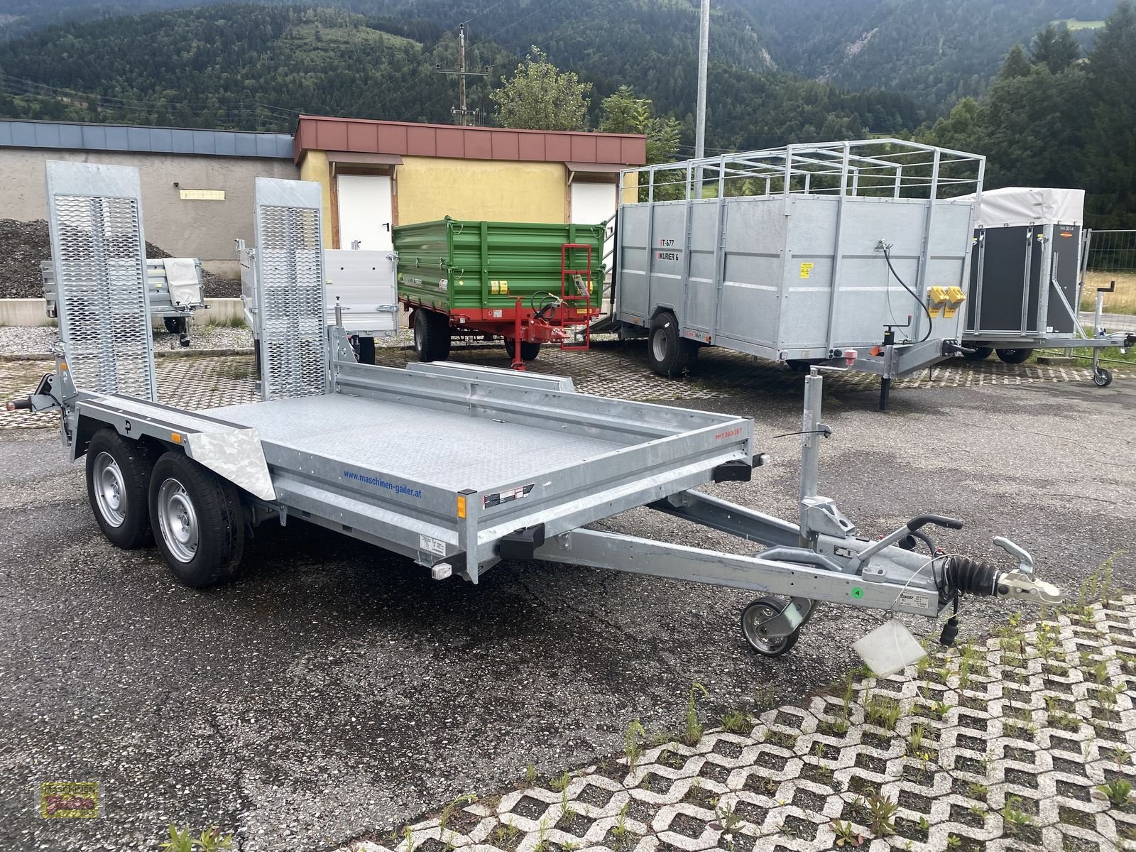 PKW-Anhänger Türe ait Pongratz PMT 360/18T Baumaschinentransporter, Neumaschine içinde Kötschach (resim 14)