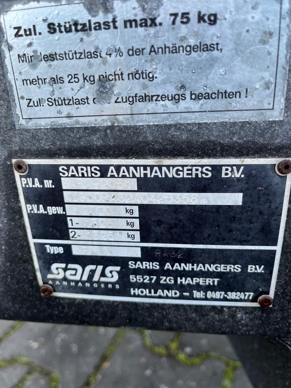 PKW-Anhänger типа Saris -, Gebrauchtmaschine в zwolle (Фотография 5)