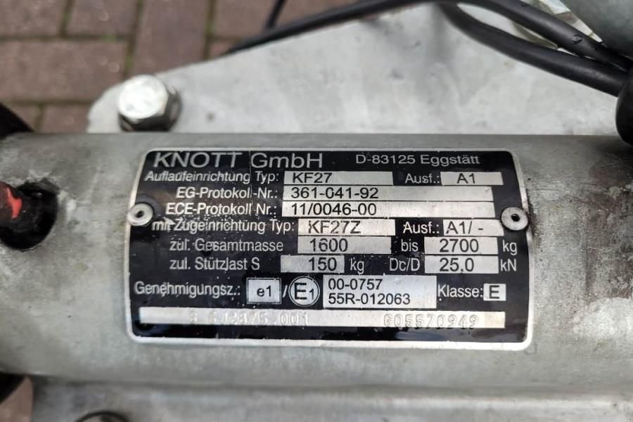 PKW-Anhänger za tip Saris C2700 2 Axel Trailer, Maximum payload: 2045 kg, In, Gebrauchtmaschine u Groenlo (Slika 9)