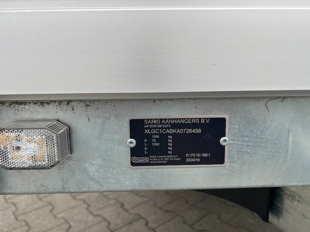 PKW-Anhänger Türe ait Saris K1 276, Neumaschine içinde Beckum (resim 5)