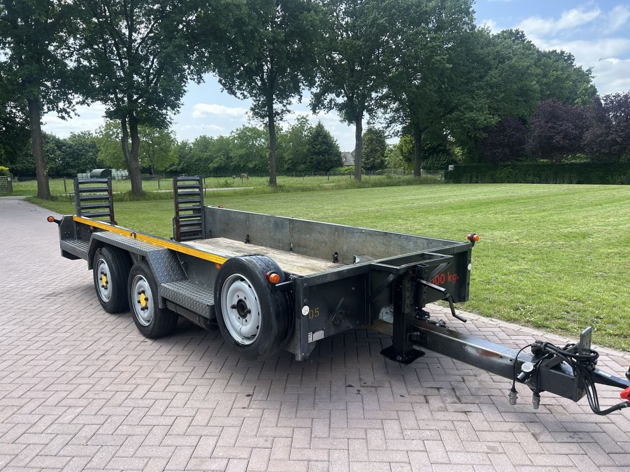 PKW-Anhänger Türe ait Sonstige aanhanger VELDHUIZEN dieplader 7.2 TON LUCHTREMMEN, Gebrauchtmaschine içinde Putten (resim 2)