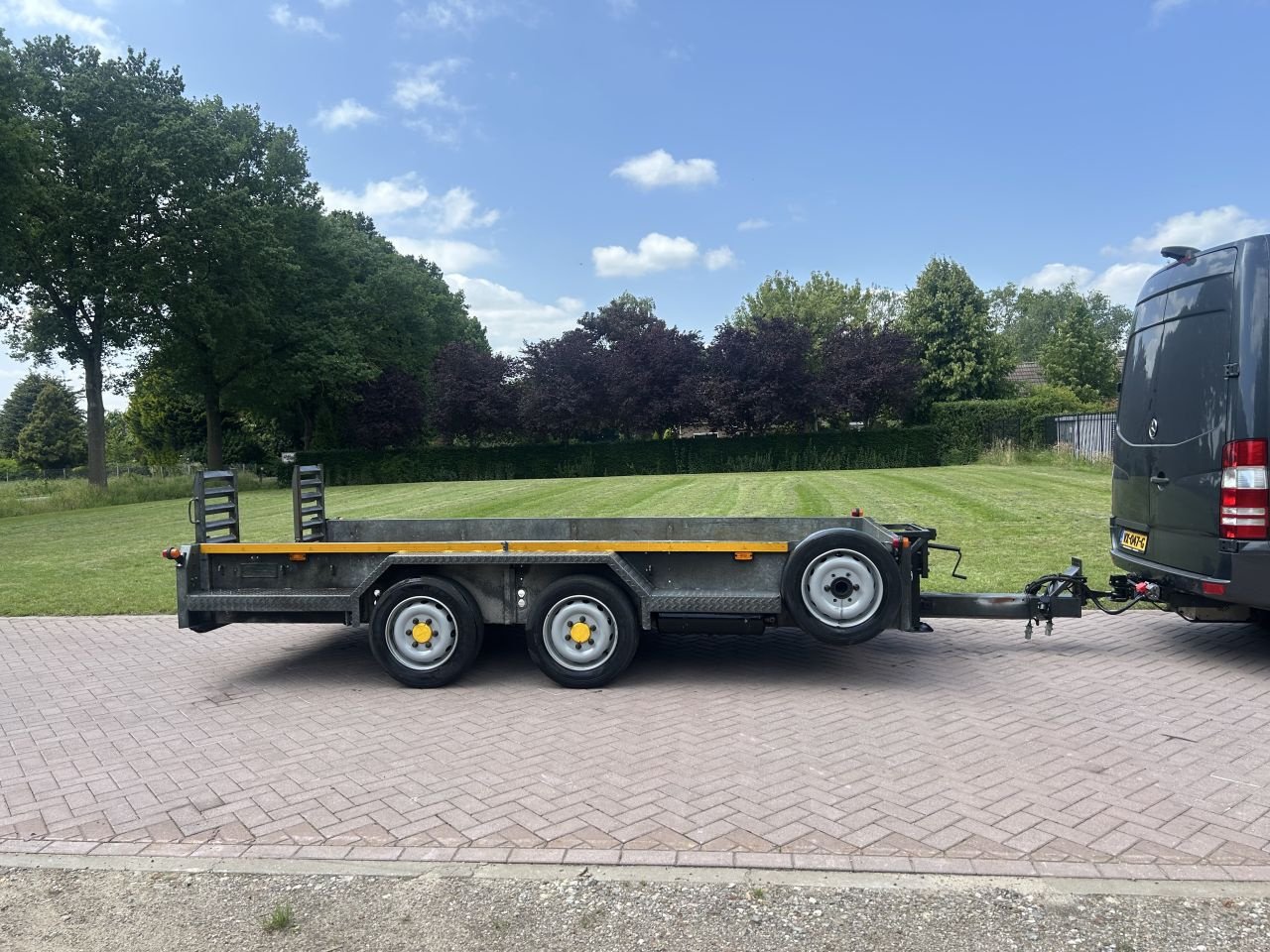 PKW-Anhänger Türe ait Sonstige aanhanger VELDHUIZEN dieplader 7.2 TON LUCHTREMMEN, Gebrauchtmaschine içinde Putten (resim 4)