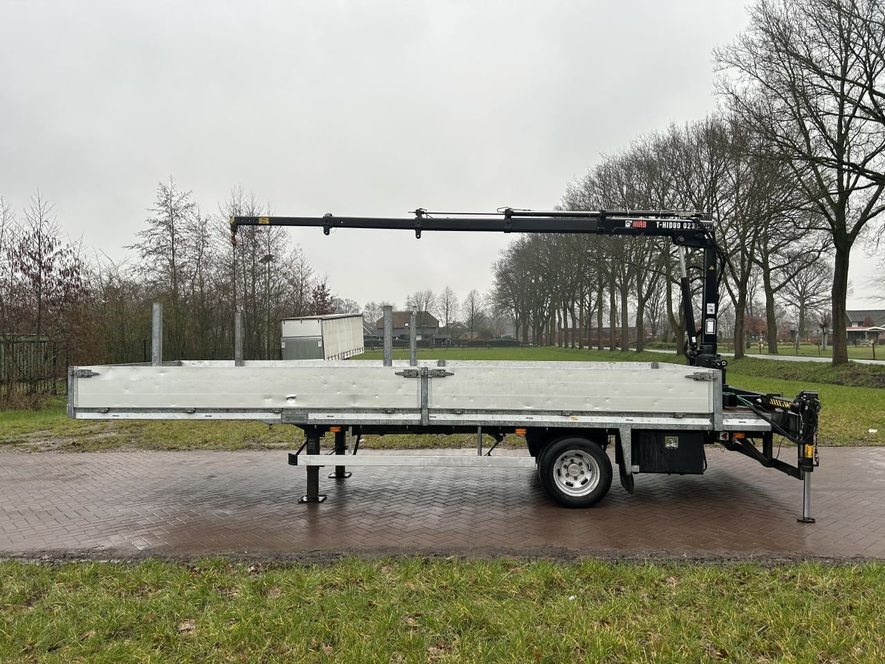 PKW-Anhänger des Typs Sonstige be oplegger 5 ton veldhuizen be oplegger 5 ton veldhuizen met Hiab kraan 2018, Gebrauchtmaschine in Putten (Bild 2)