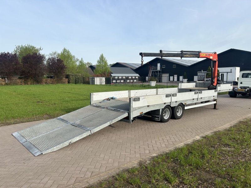 PKW-Anhänger typu Sonstige Be oplegger semi dieplader KUIPER kraan en klep opvouwbaar, Gebrauchtmaschine v Putten (Obrázek 1)