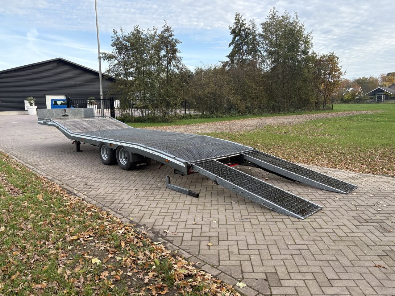 PKW-Anhänger Türe ait Sonstige be oplegger semi dieplader met roostervloer 10 ton (2018), Gebrauchtmaschine içinde Putten (resim 4)