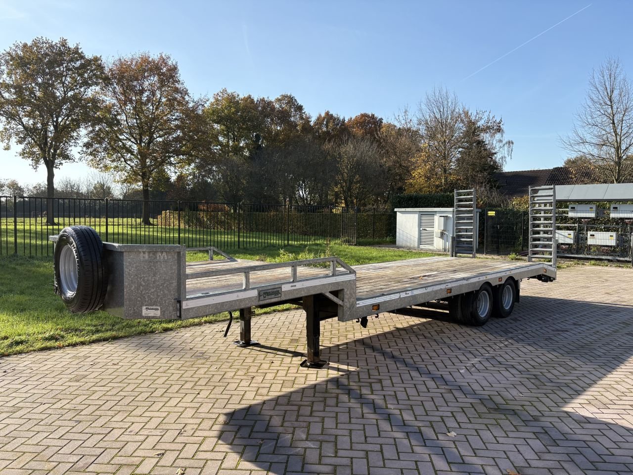 PKW-Anhänger Türe ait Sonstige be oplegger semi dieplader Veldhuizen 9.7 TON (2021, Gebrauchtmaschine içinde Putten (resim 7)