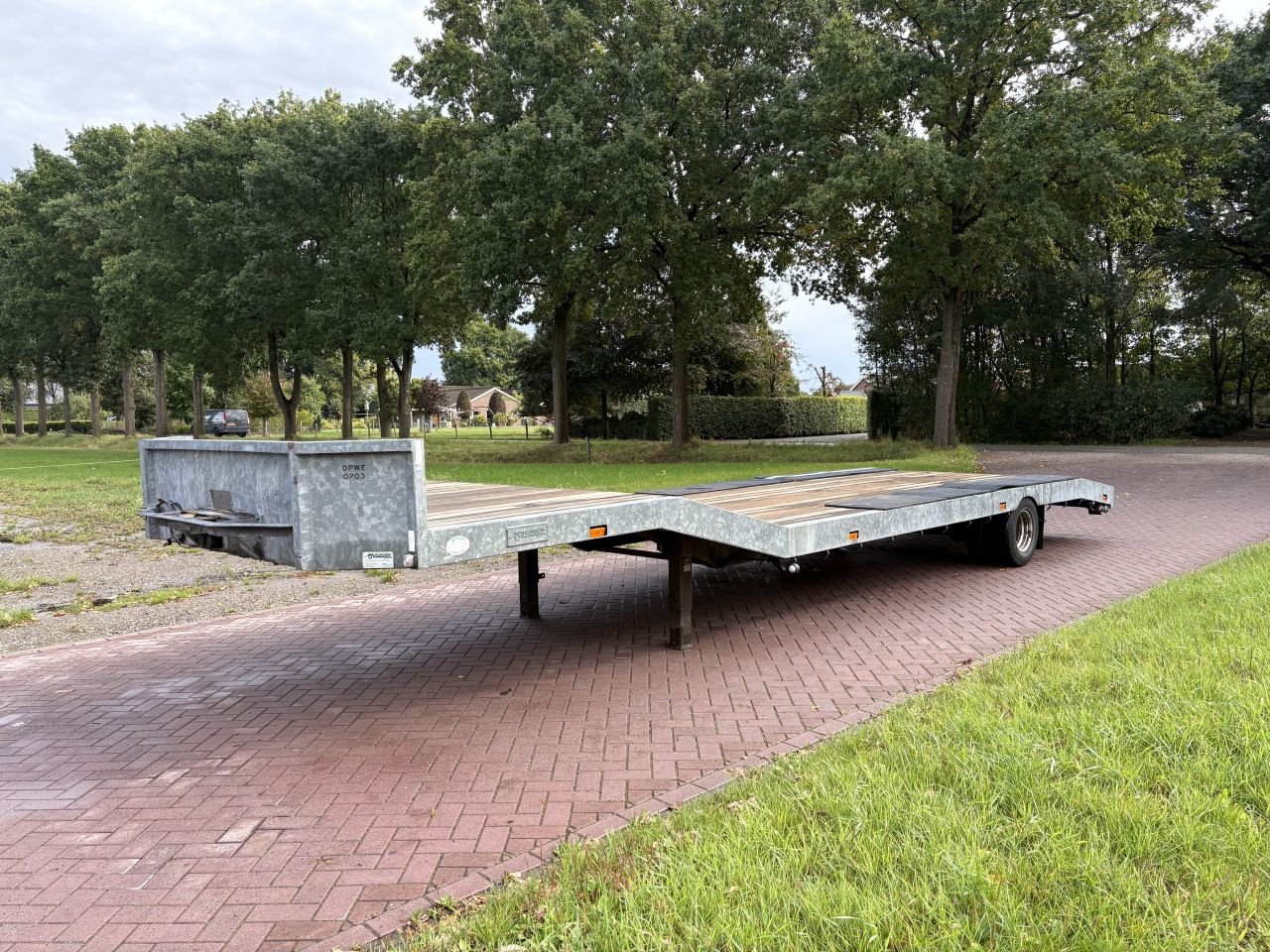 PKW-Anhänger typu Sonstige be oplegger Veldhuizen semi dieplader 5.5 TON BREED 2.50 CM, Gebrauchtmaschine v Putten (Obrázek 1)