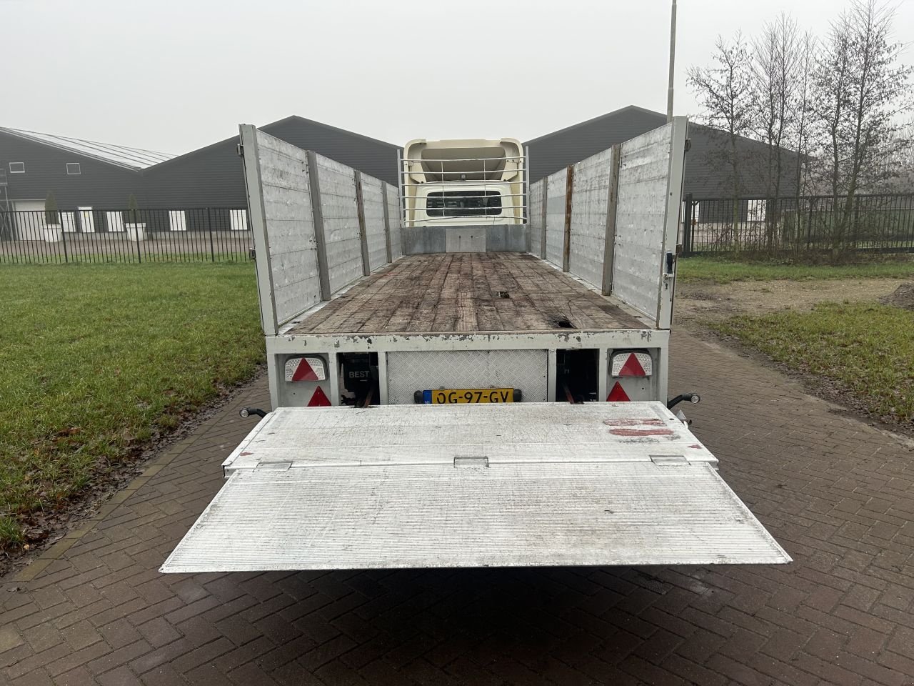 PKW-Anhänger tip Sonstige be oplegger vlak met laadklep Dhollandia 1000 kg, Gebrauchtmaschine in Putten (Poză 10)
