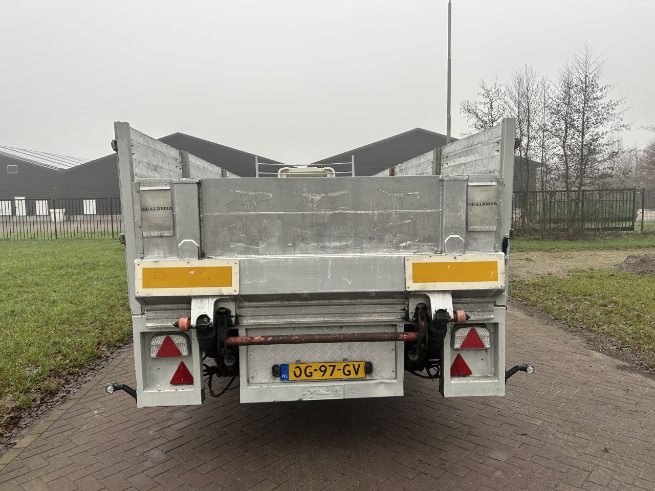 PKW-Anhänger tip Sonstige be oplegger vlak met laadklep Dhollandia 1000 kg, Gebrauchtmaschine in Putten (Poză 9)