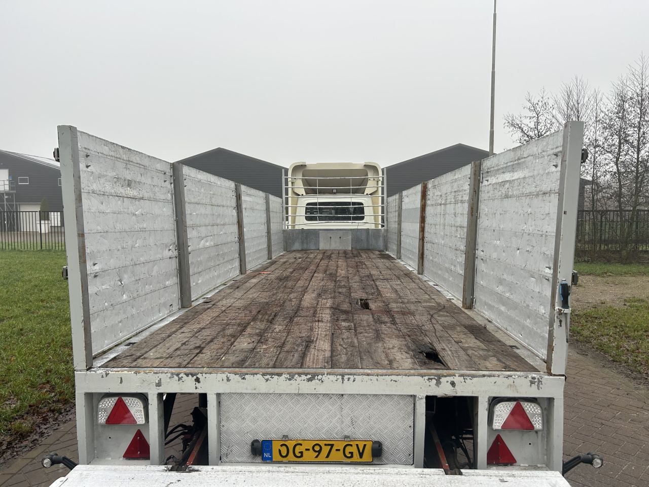 PKW-Anhänger tip Sonstige be oplegger vlak met laadklep Dhollandia 1000 kg, Gebrauchtmaschine in Putten (Poză 11)