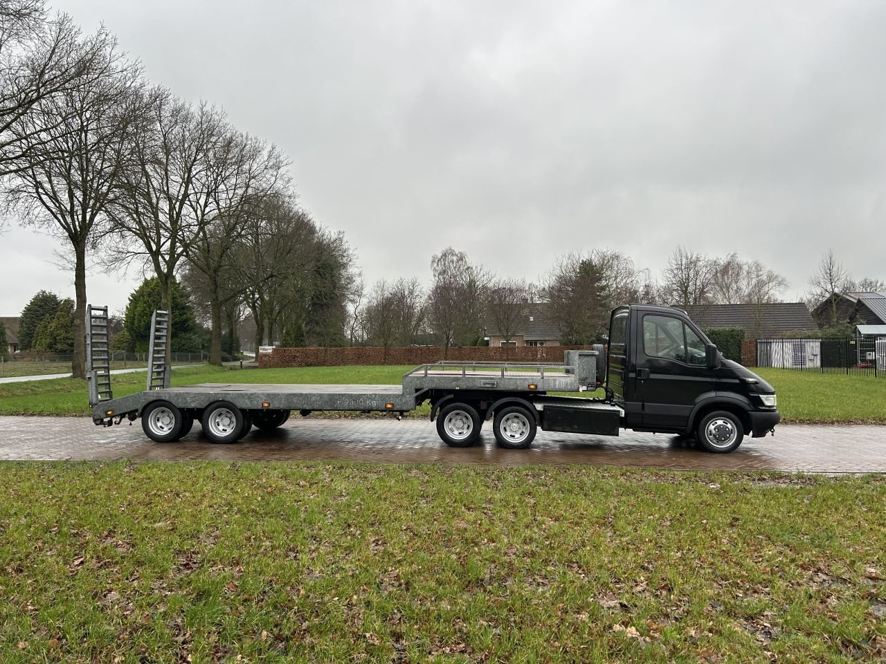 PKW-Anhänger des Typs Sonstige Be Trekker 14 Ton iveco jeep as Be Trekker 14 Ton iveco jeep as Be Oplegger semi dieplader 13 T, Gebrauchtmaschine in Putten (Bild 4)