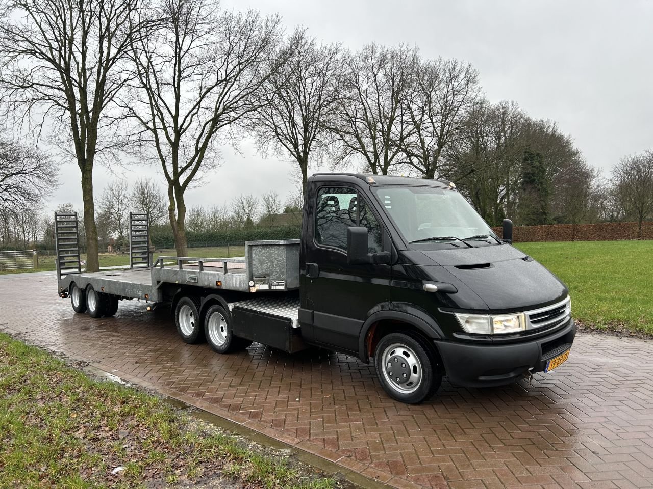 PKW-Anhänger des Typs Sonstige Be Trekker 14 Ton iveco jeep as Be Trekker 14 Ton iveco jeep as Be Oplegger semi dieplader 13 T, Gebrauchtmaschine in Putten (Bild 2)