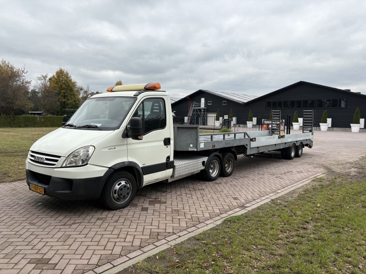PKW-Anhänger tip Sonstige be trekker Iveco Daily 35C18 jee oplegger jeeb-as semi dieplad, Gebrauchtmaschine in Putten (Poză 1)