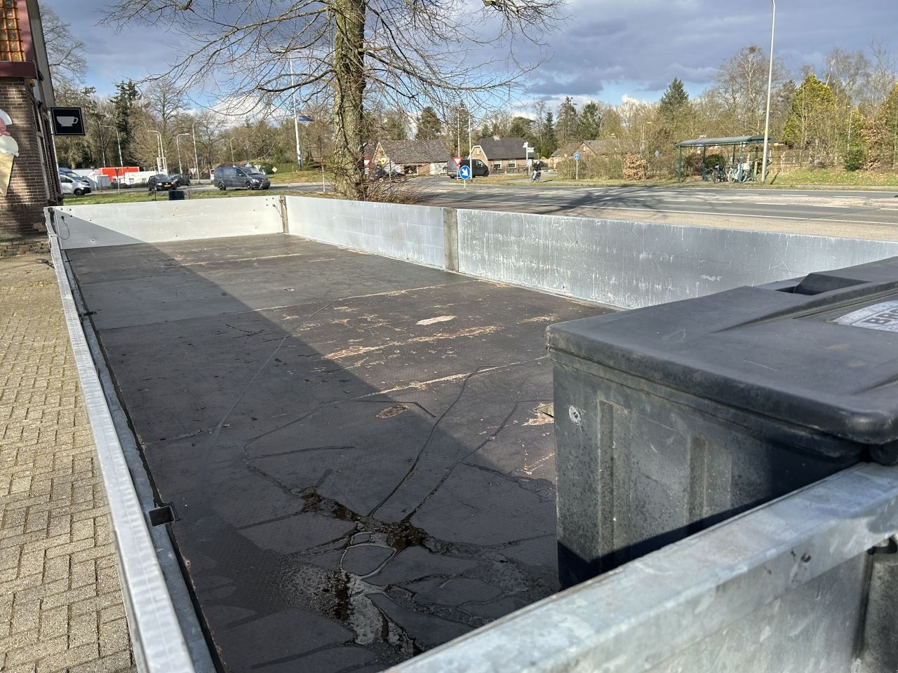 PKW-Anhänger Türe ait Sonstige Bunk 7 TON BE oplegger vlakke met luiken, Gebrauchtmaschine içinde Putten (resim 8)