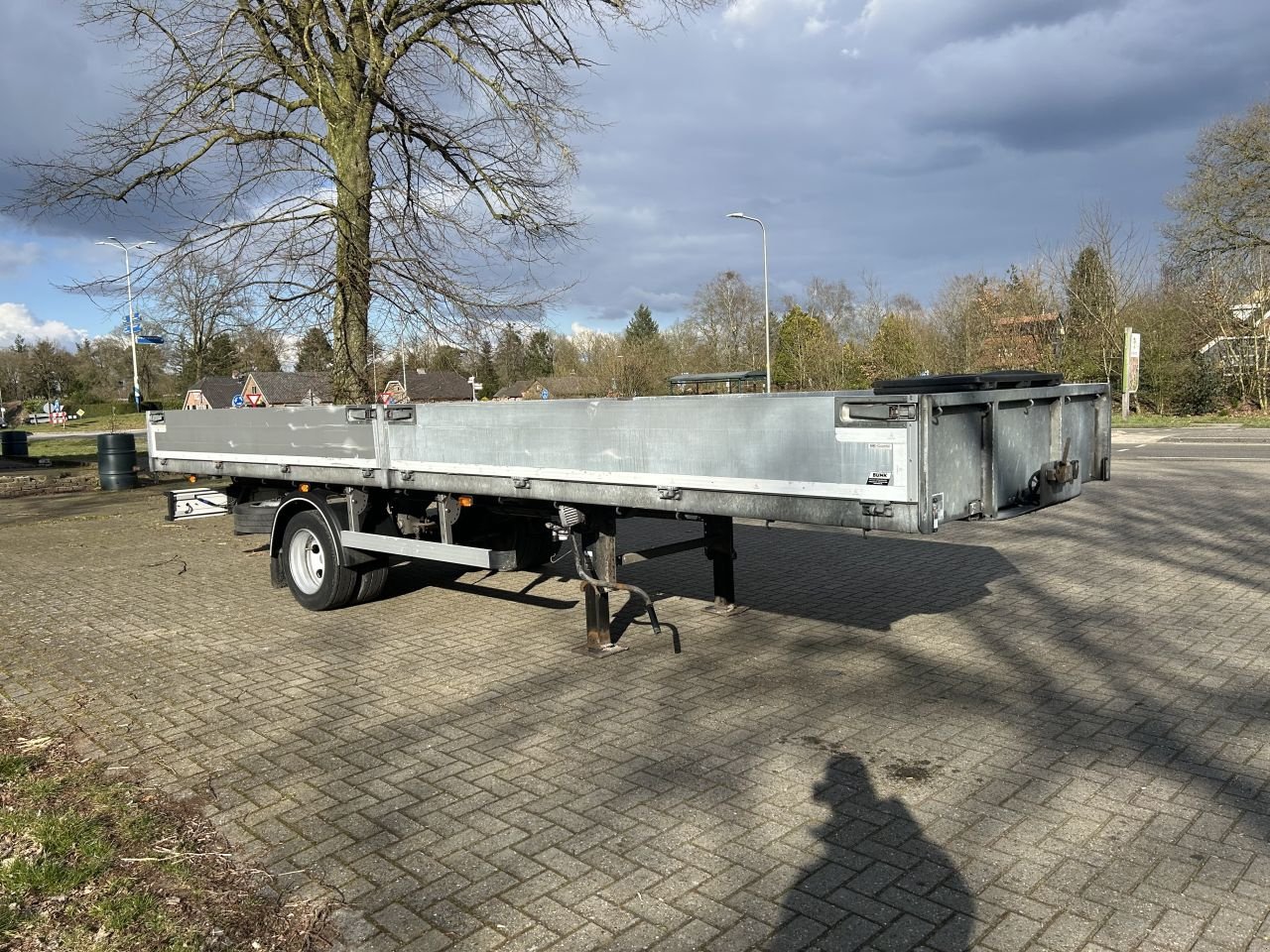 PKW-Anhänger Türe ait Sonstige Bunk 7 TON BE oplegger vlakke met luiken, Gebrauchtmaschine içinde Putten (resim 5)