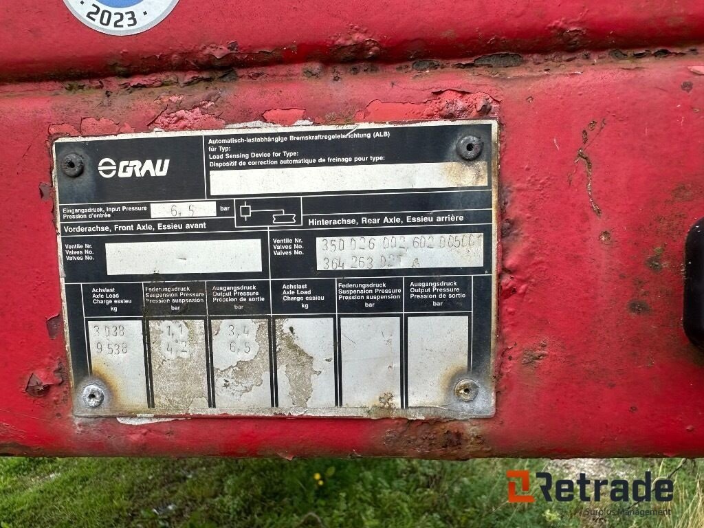 PKW-Anhänger typu Sonstige Fischer VS-AT 1103 Sættevogn Total vægt 30 tons, Gebrauchtmaschine v Rødovre (Obrázek 5)