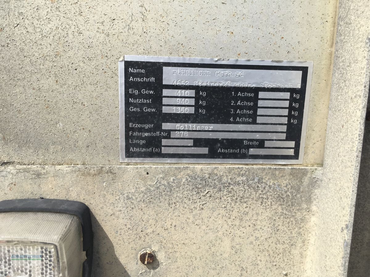 PKW-Anhänger tipa Sonstige Gollinger Tandem Hänger, Gebrauchtmaschine u Pettenbach (Slika 6)