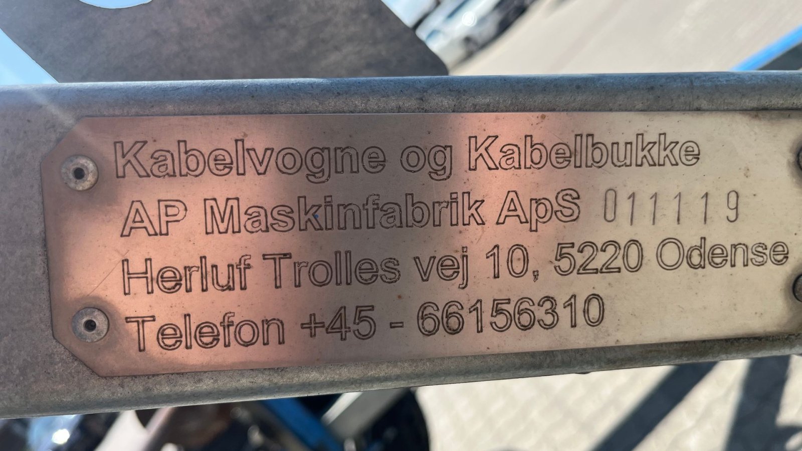 PKW-Anhänger Türe ait Sonstige Kabel trailer med hydraulisk løft., Gebrauchtmaschine içinde Rønnede (resim 2)