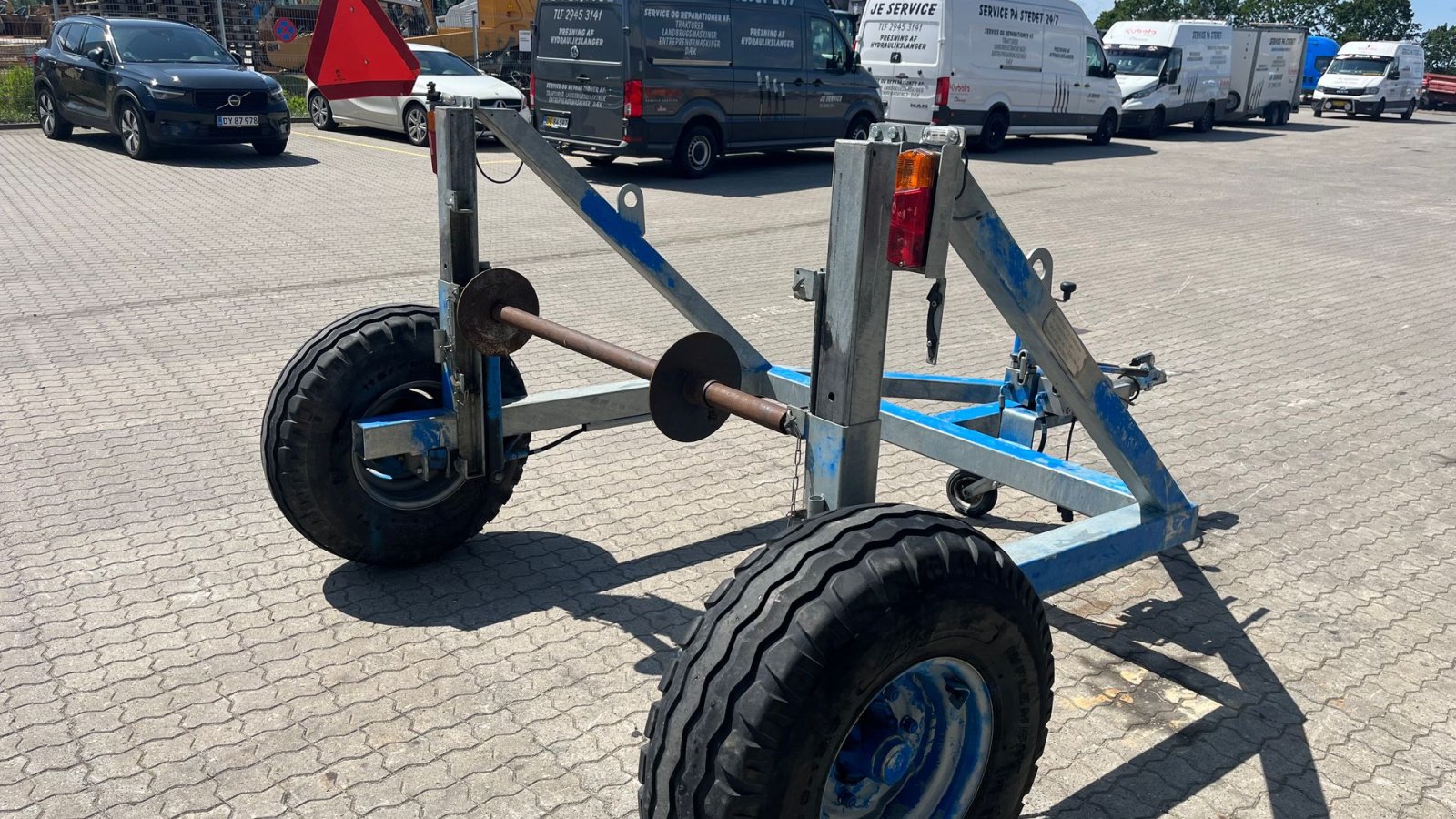 PKW-Anhänger Türe ait Sonstige Kabel trailer med hydraulisk løft., Gebrauchtmaschine içinde Rønnede (resim 10)