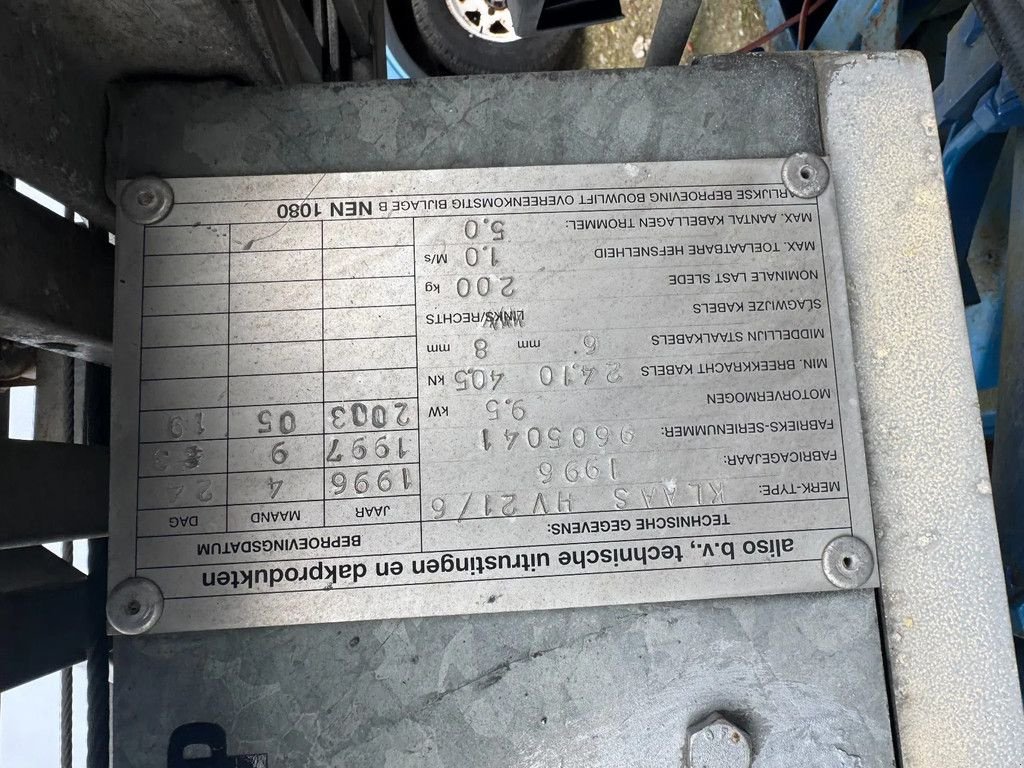 PKW-Anhänger des Typs Sonstige Klaas **LADDERLIFT-DAKWERKERSLIFT-VERHUISLIFT**, Gebrauchtmaschine in Kessel (Bild 5)