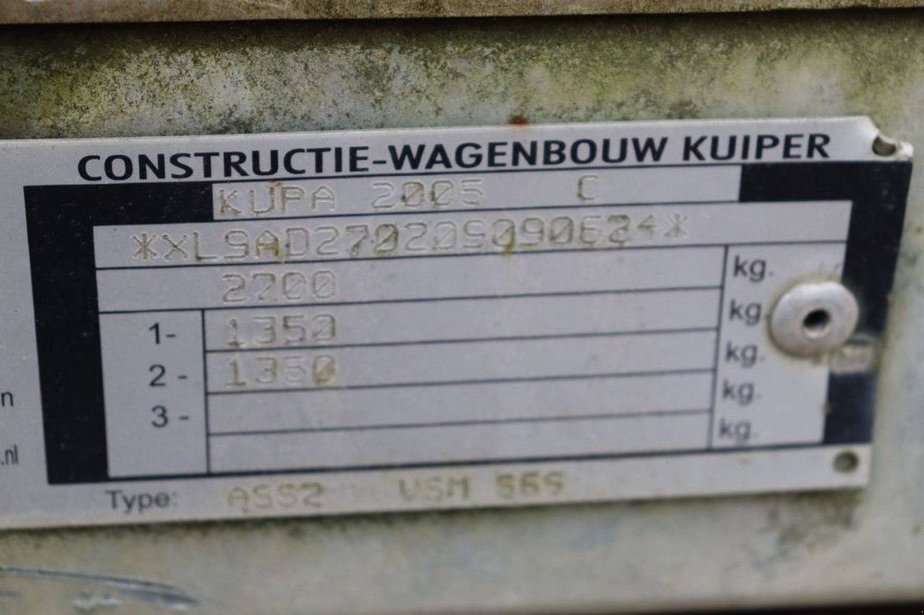 PKW-Anhänger типа Sonstige kuiper ASS2, Gebrauchtmaschine в Antwerpen (Фотография 9)