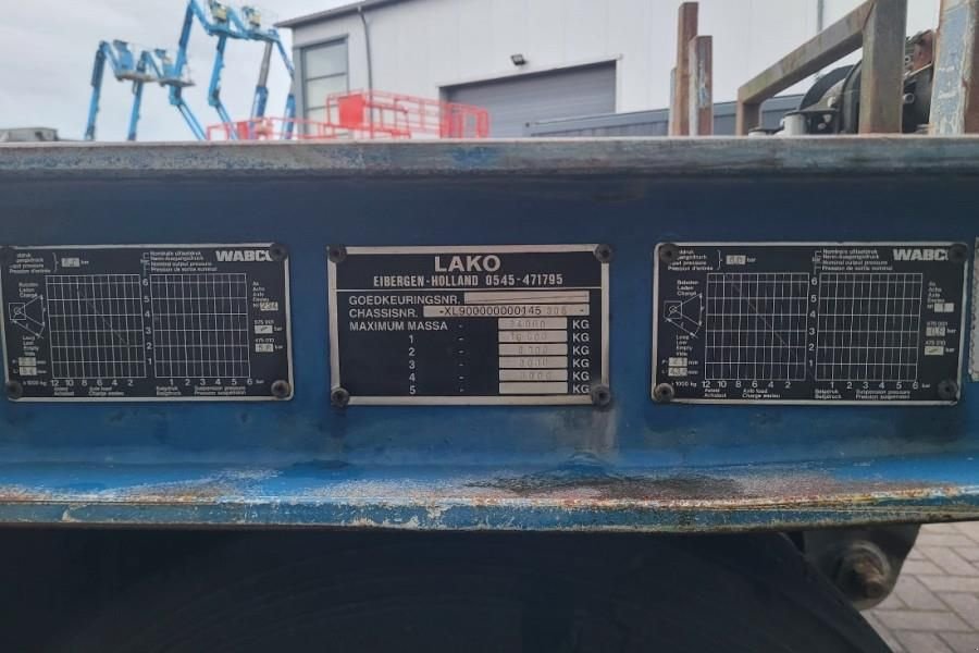 PKW-Anhänger tipa Sonstige lako SDA-434 Dutch Registration, 4 Axles, 25.5t Loading, Gebrauchtmaschine u Groenlo (Slika 7)