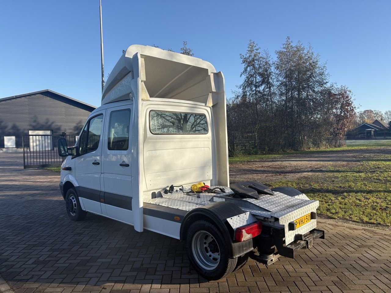 PKW-Anhänger des Typs Sonstige Mercedes Sprinter 518 8.7 ton BE trekker met dubbele cabine, Gebrauchtmaschine in Putten (Bild 2)