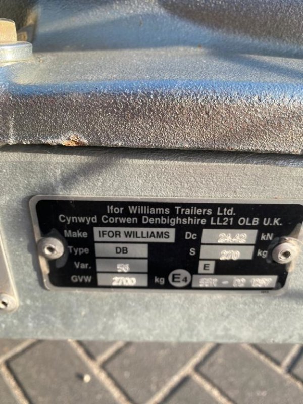 PKW-Anhänger des Typs Sonstige Onbekend IFOR WILLIAMS GH94BT, Gebrauchtmaschine in Cabauw (Bild 6)
