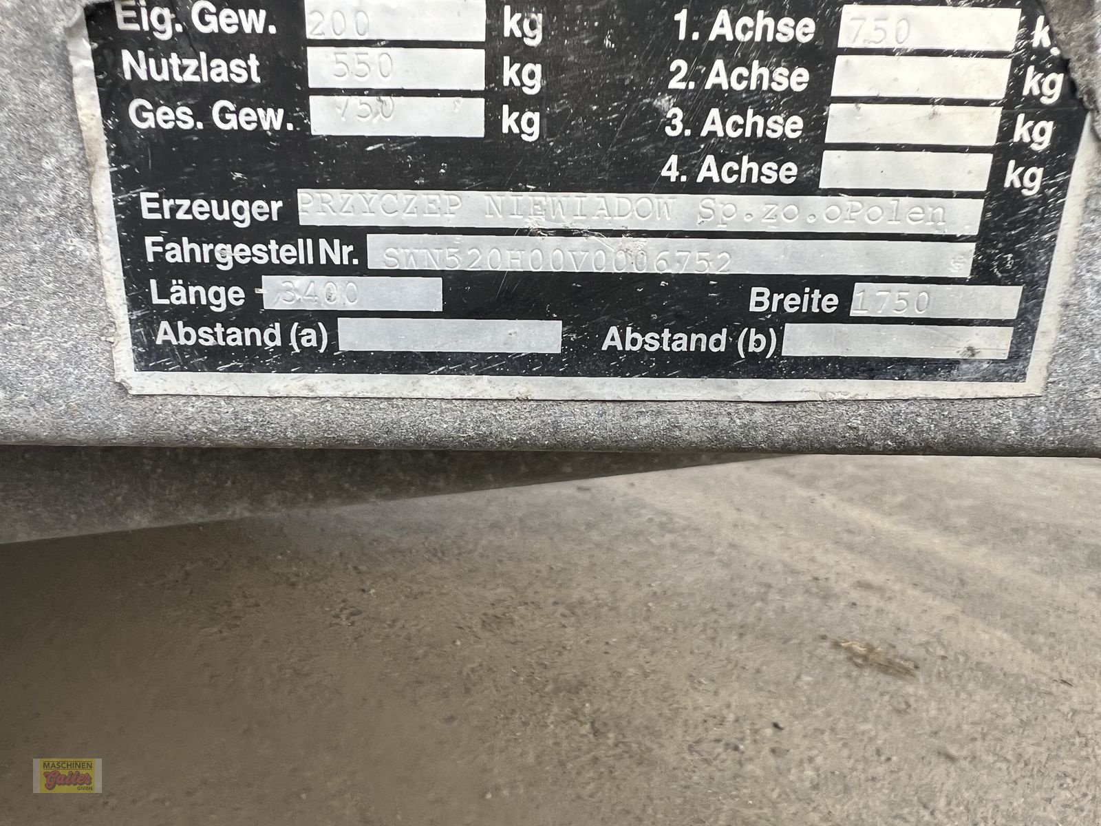 PKW-Anhänger typu Sonstige Sambo 520H 195 x 115 cm gebremst, Gebrauchtmaschine v Kötschach (Obrázek 10)