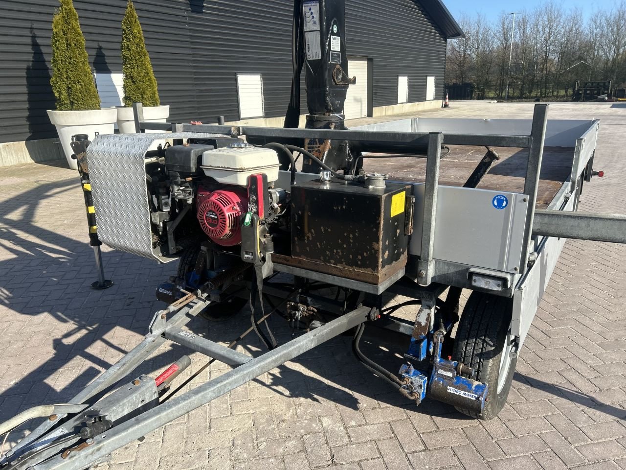 PKW-Anhänger Türe ait Sonstige schamel aanhangwagen 3500 kg KUIPER MET AUTOLAADKRAAN, Gebrauchtmaschine içinde Putten (resim 9)