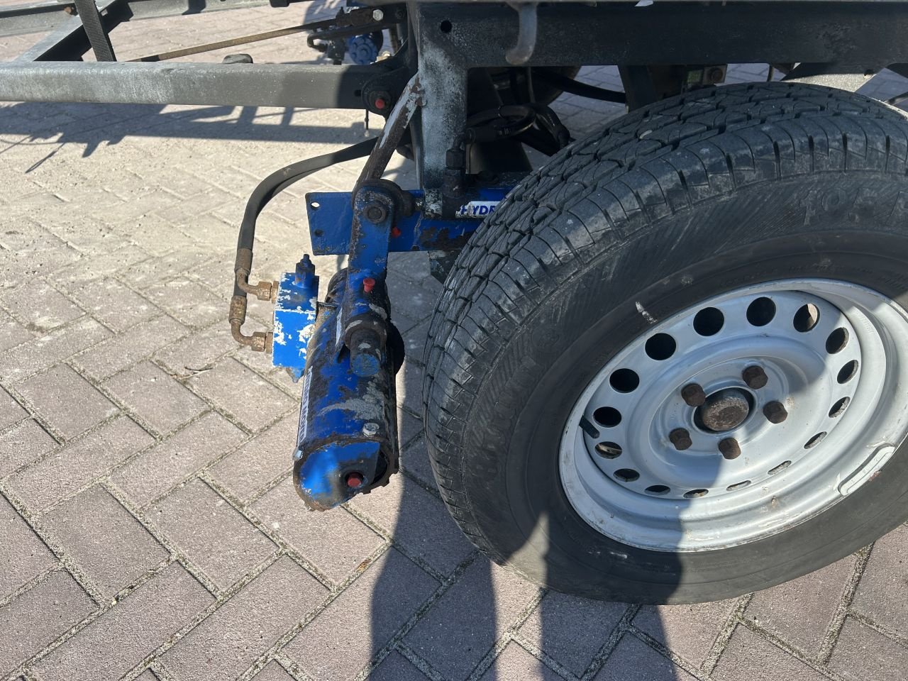 PKW-Anhänger Türe ait Sonstige schamel aanhangwagen 3500 kg KUIPER MET AUTOLAADKRAAN, Gebrauchtmaschine içinde Putten (resim 11)