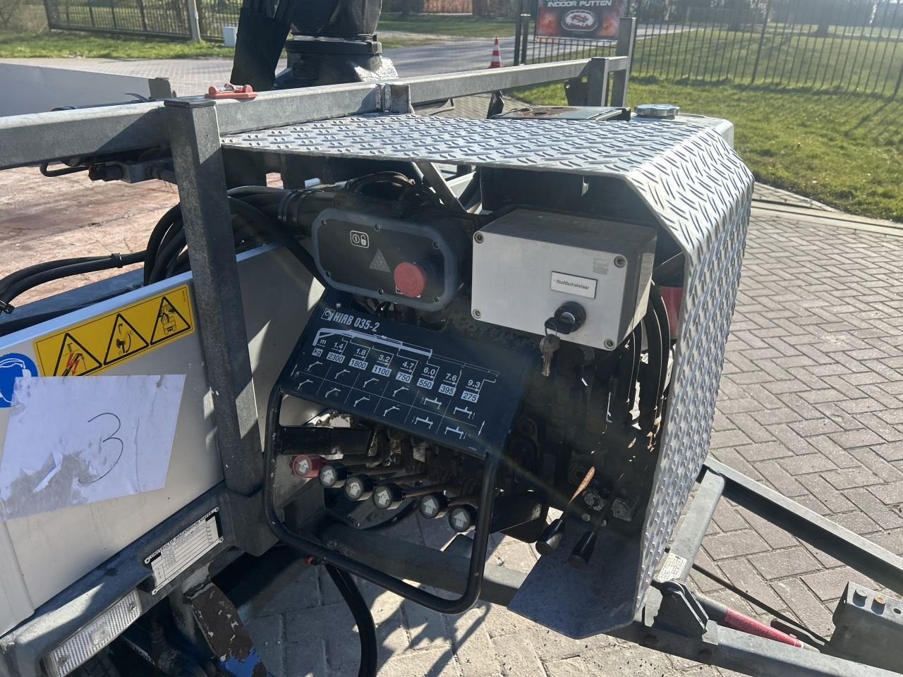 PKW-Anhänger Türe ait Sonstige schamel aanhangwagen 3500 kg KUIPER MET AUTOLAADKRAAN, Gebrauchtmaschine içinde Putten (resim 8)