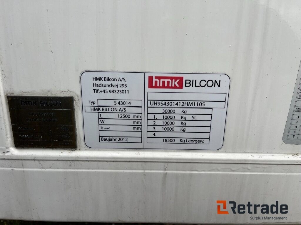 PKW-Anhänger типа Sonstige Trailer HMK S 43014 - MST 14/2, Gebrauchtmaschine в Rødovre (Фотография 5)