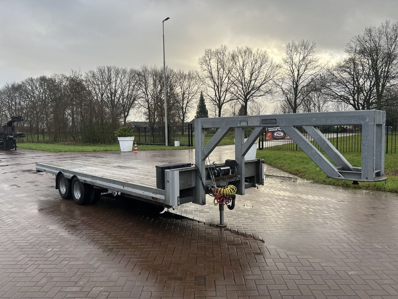 PKW-Anhänger Türe ait Sonstige voor Pick Up trekker met voor Pick Up trekker met schotel be oplegger KUIPER knik, Gebrauchtmaschine içinde Putten (resim 7)