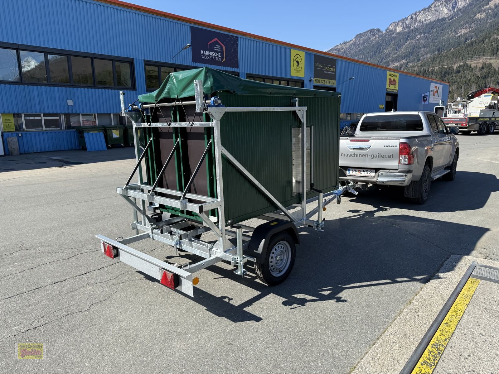 PKW-Anhänger Türe ait TPV Mobile Jagdkanzel, Neumaschine içinde Kötschach (resim 7)