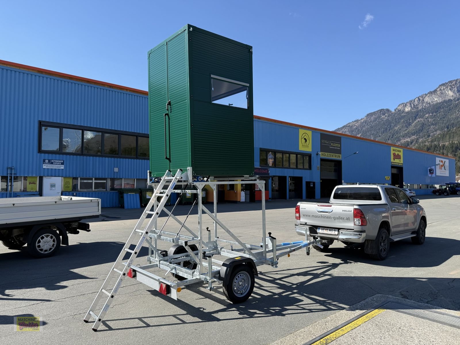 PKW-Anhänger Türe ait TPV Mobile Jagdkanzel, Neumaschine içinde Kötschach (resim 1)