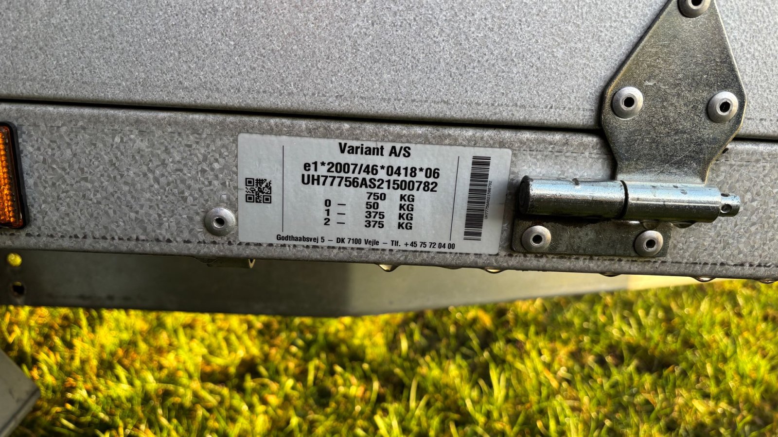 PKW-Anhänger типа Variant 756 HT, Gebrauchtmaschine в Holstebro (Фотография 3)