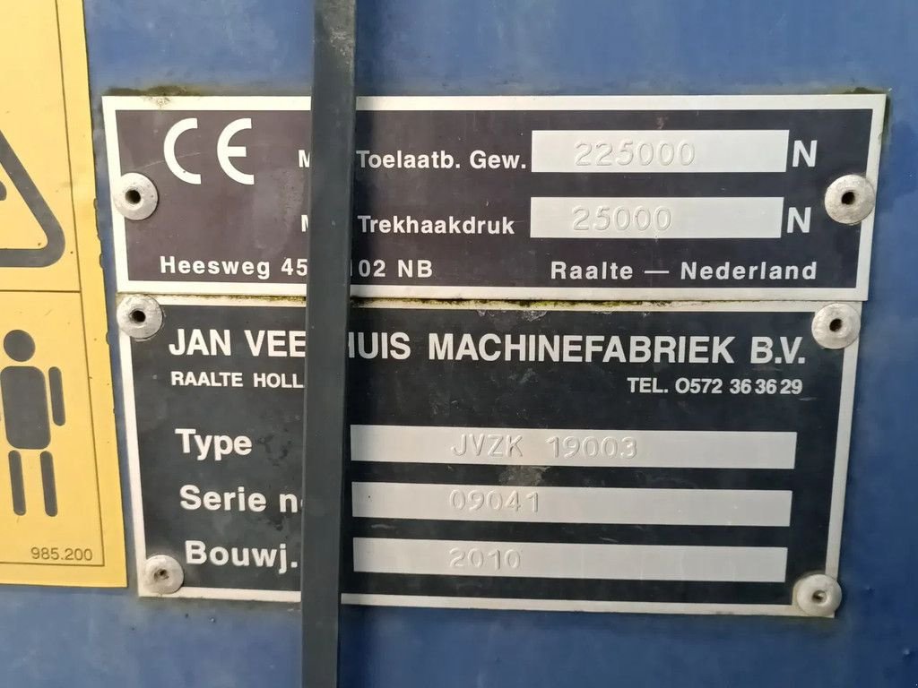 PKW-Anhänger типа Veenhuis JVZK 19003, Gebrauchtmaschine в Groningen (Фотография 10)