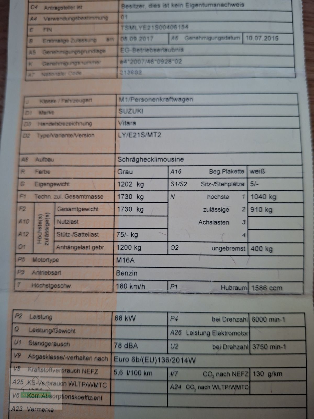 PKW/LKW of the type Suzuki Vitara 1,7, Gebrauchtmaschine in Ehrenhausen (Picture 11)