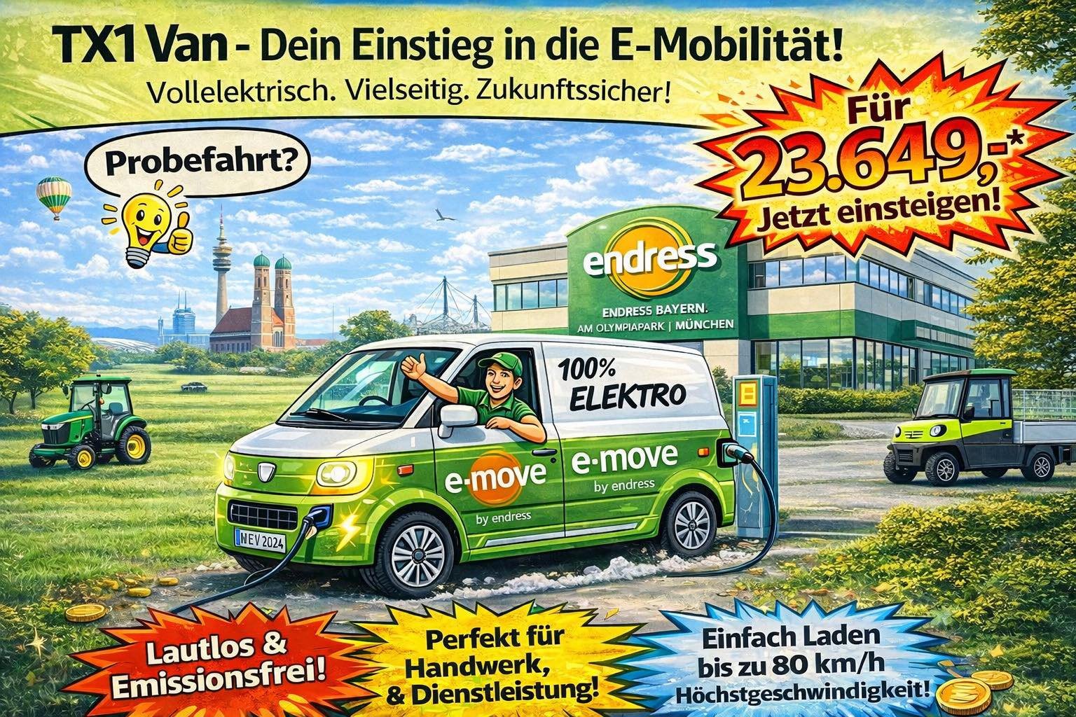 PKW/LKW del tipo TYN-e TX1-e, Neumaschine In München (Immagine 1)