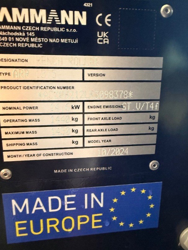 Planierraupe типа Ammann ARR 1575, Ausstellungsmaschine в Regensdorf (Фотография 3)