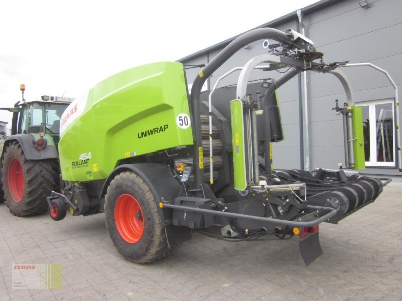 Press-/Wickelkombination del tipo CLAAS ROLLANT 454 RC PRO UNIWRAP, Pressen-Wickler-Kombination, nur 7.372 Ballen !, Gebrauchtmaschine In Westerstede (Immagine 3)