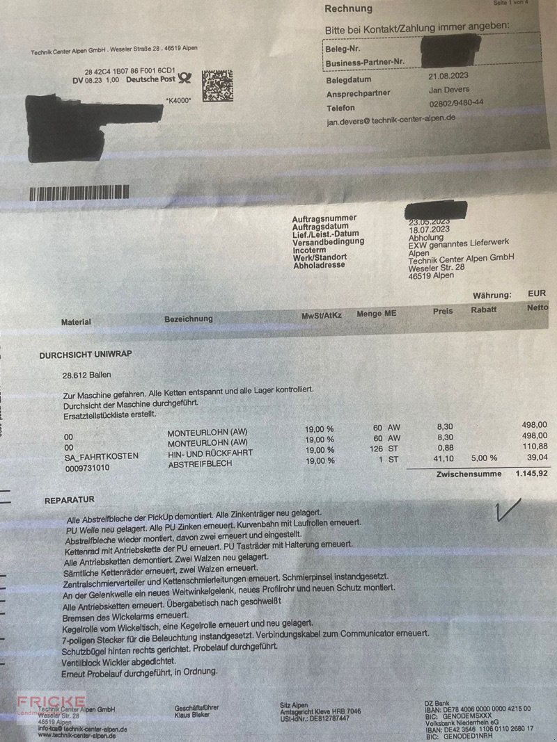 Press-/Wickelkombination του τύπου CLAAS Rollant 454 RC Uniwrap, Gebrauchtmaschine σε Bockel - Gyhum (Φωτογραφία 8)