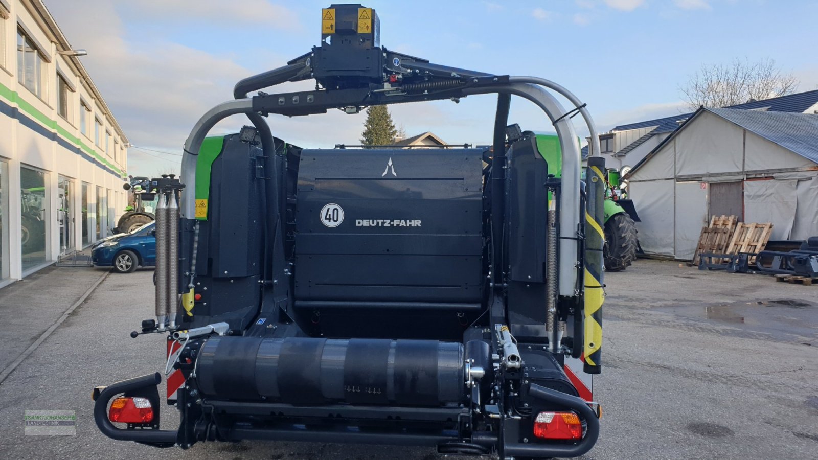 Press-/Wickelkombination del tipo Deutz-Fahr FixMaster BP 335 OC 23 -mit Folien- und Netzbindung-, Neumaschine In Diessen (Immagine 7)