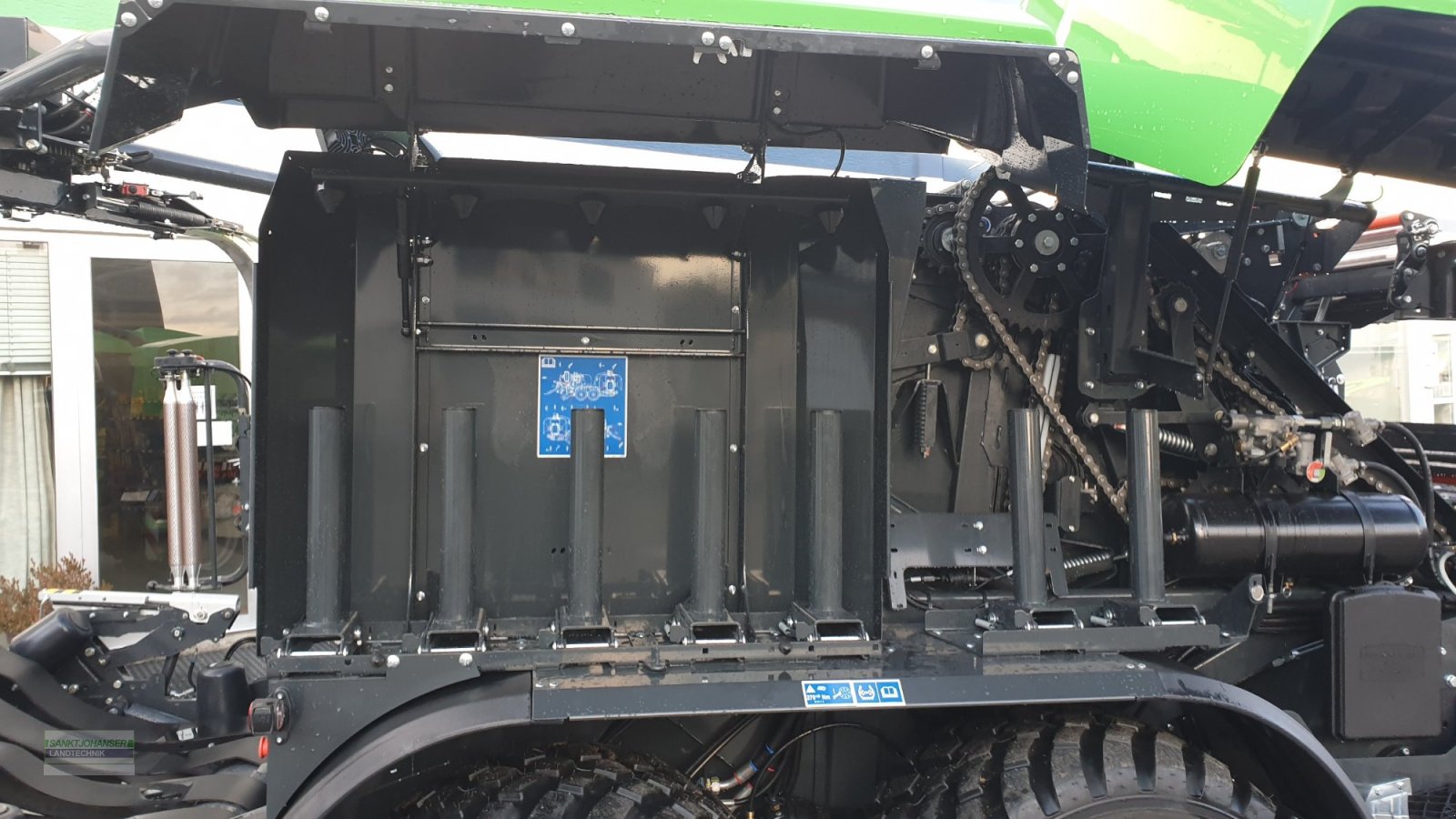 Press-/Wickelkombination del tipo Deutz-Fahr FixMaster BP 335 OC 23 -mit Folien- und Netzbindung-, Neumaschine In Diessen (Immagine 8)