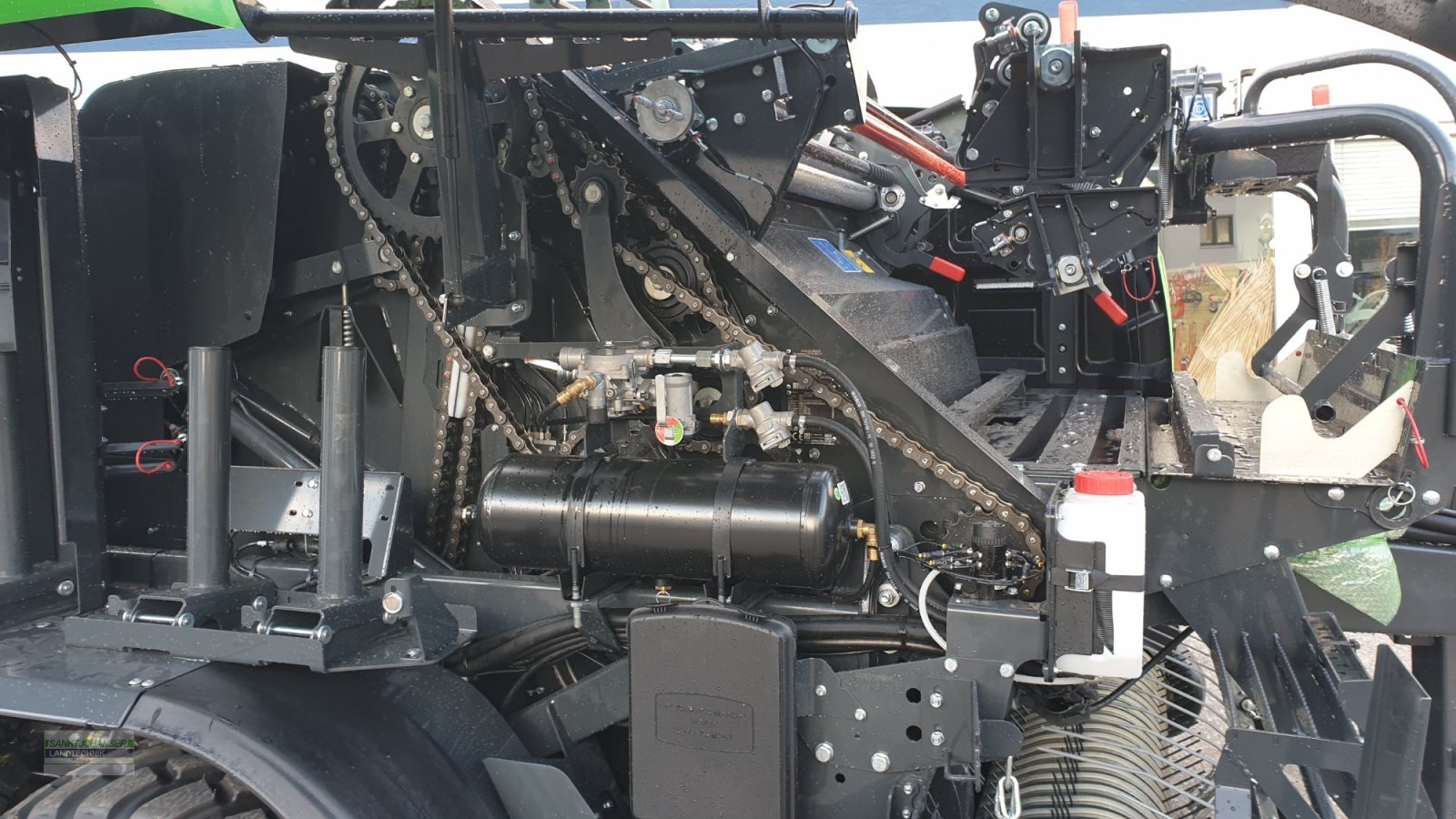 Press-/Wickelkombination del tipo Deutz-Fahr FixMaster BP 335 OC 23 -mit Folien- und Netzbindung-, Neumaschine In Diessen (Immagine 11)