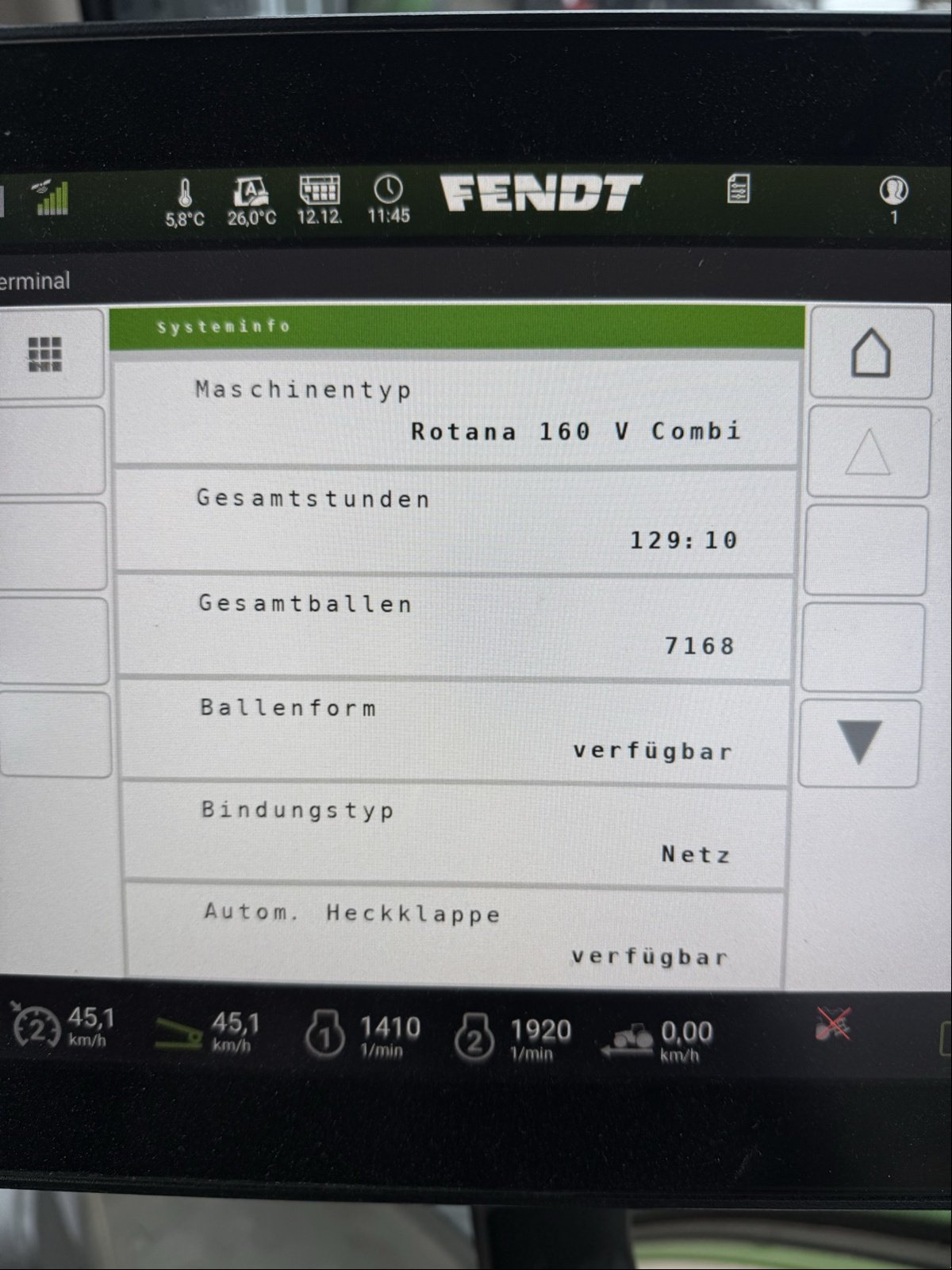 Press-/Wickelkombination des Typs Fendt Rotana 160V Combi, Gebrauchtmaschine in Bützow (Bild 11)