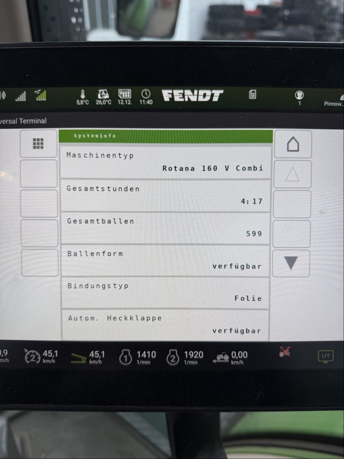 Press-/Wickelkombination za tip Fendt Rotana 160V Combi, Gebrauchtmaschine u Bützow (Slika 13)